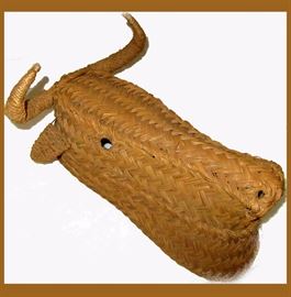Large Woven Bull Head, everybody needs one  