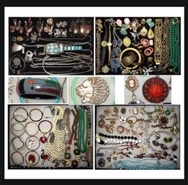 Loads of Nice Costume Jewelry including Sterling 