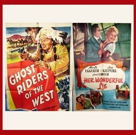 Movie Posters, Ghost Riders of the West and Her Wonderful Life 