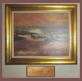 Large Signed Beautiful Oil Painting; Robert Certo