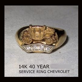 14K Gold and Diamonds 40 Years of Service at Chevrolet  