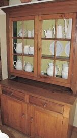 12 light stepback with pie shelf. Pennsylvania origin.