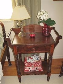 Jenny Lind one drawer stand with towel bars.