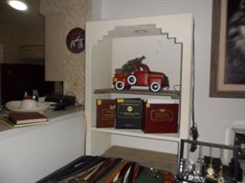 Christmas truck.  Gold foil stamp books