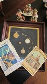 HUMMEL FIGURINES, GOLD & G/F POCKET WATCHES & WORLD'S FAIR EPHEMERA