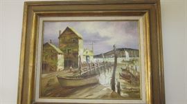 MARY CREAMER OIL ON CANVAS.  LISTED ARTIST