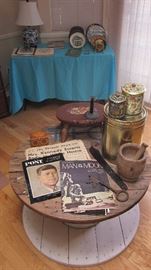 WOODEN CABLE SPOOL TABLE