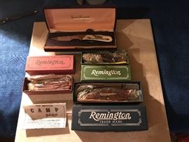 Remington Bullet/Other pocket knifes in orig box never opened