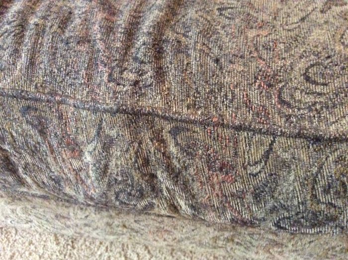 Detail, Ethan Allen tapestry sofa