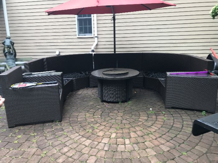 1 year old Ebel Outdoor Living Room and Large Umbrella Furniture  Once and Again Consignment  Madison Montville NJ
