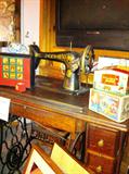Antique sewing machine.