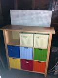 Six drawer playroom cabinet.  Drawers are removable.