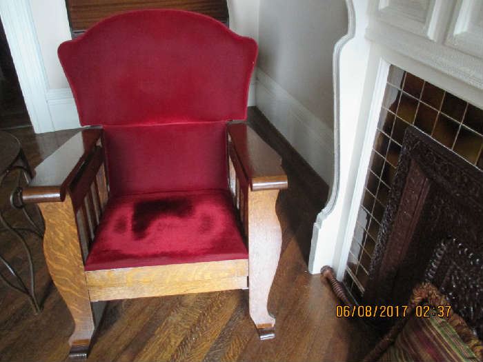 MISSION STYLE ROCKING CHAIR $175.00