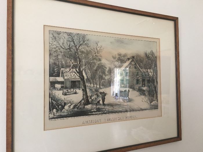 Currier & Ives prints 