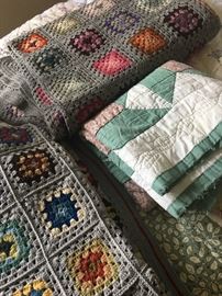 Hand mase quilt & Granny blankets