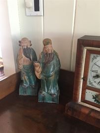 Pair antique Chinese Roof Tiles
