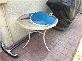 Patio Table / Pool cleaning tools