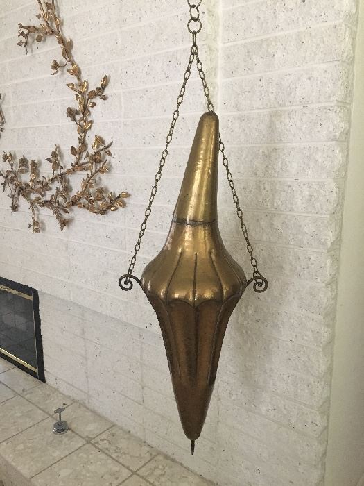 Brass hanging piece. 