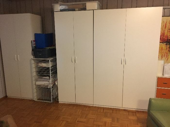 These storage cabinets are also for sale. 