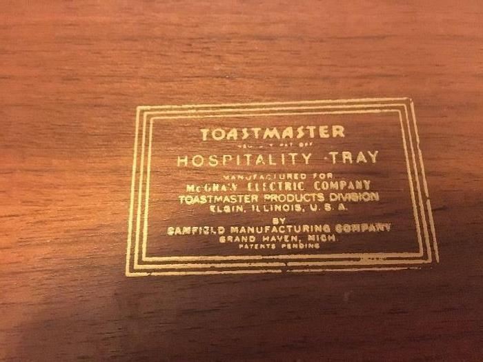 One set is Toastmaster . . .