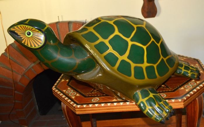 Sermal (Mexico) Paper Mache Turtle