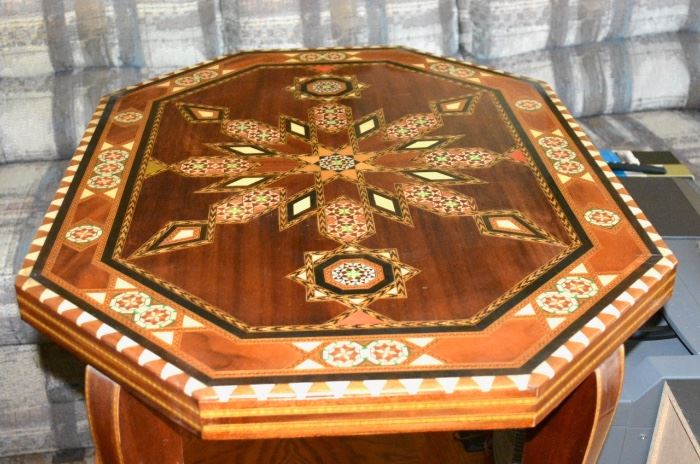Inlay Top Accent Table
