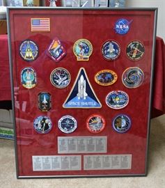 FRAMED NASA SPACE Patches