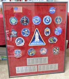 Framed NASA Patches
