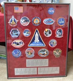 Framed Shuttle Patches