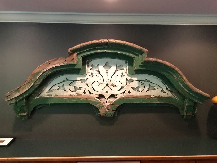 Antique large pediment