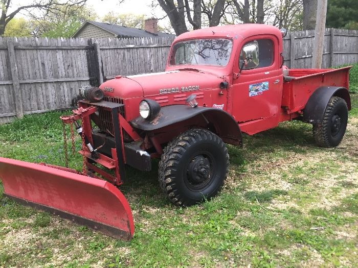 1949 Dodge power wagon Pick up truck with plow $1,000 FIRM