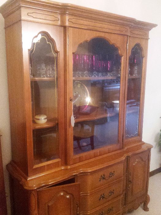 French Country china cabinet
