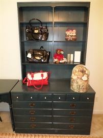 Dresser with a hutch and a matching corner desk