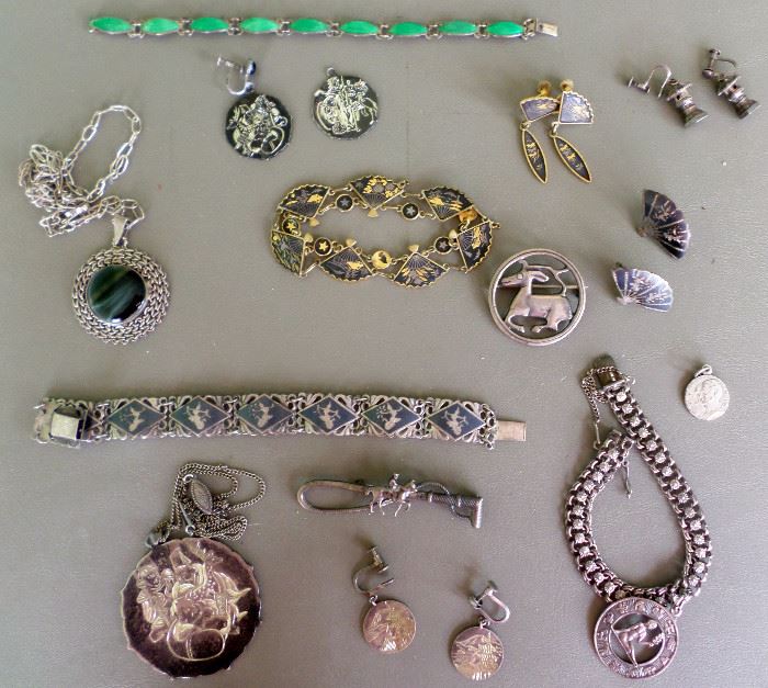 Small Sample of the Vintage Sterling Jewelry