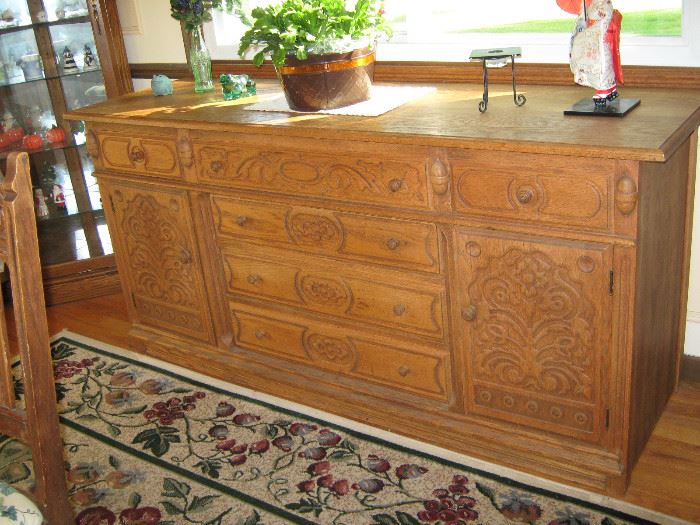 Oak sideboard-$175