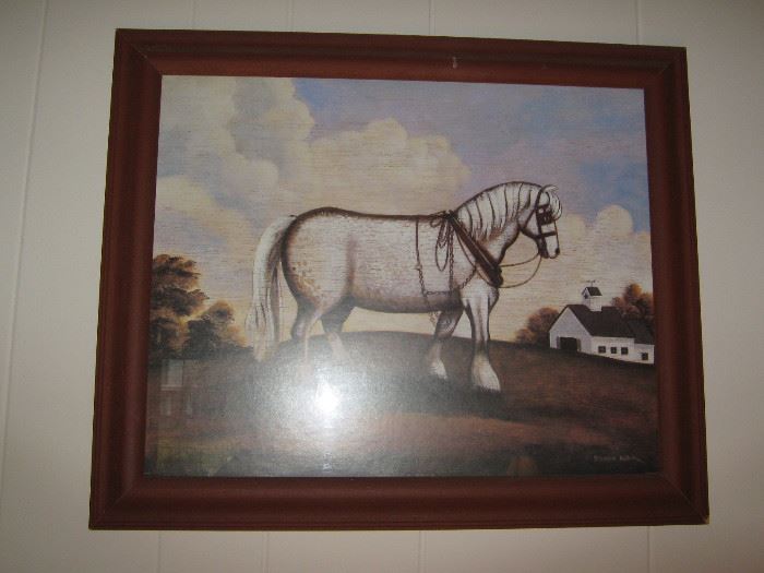 Artwork of horse/farm-$5