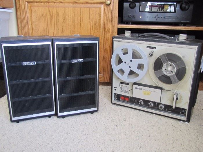 Sony speakers, and Sony reel to reel