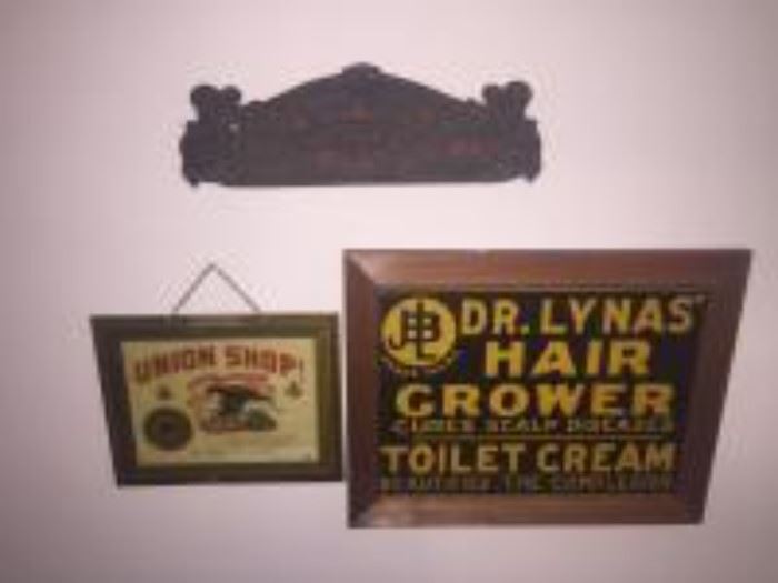 vintage barber signs
