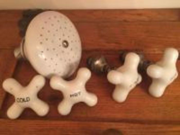 Vintage shower knobs