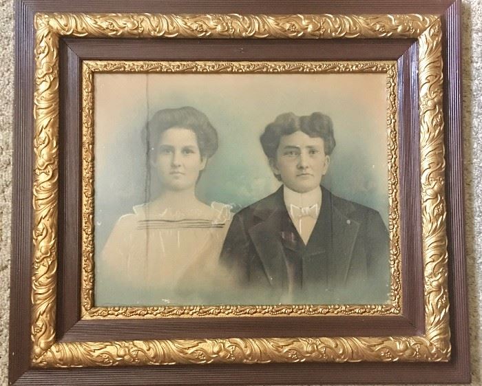 Antique photo and frame