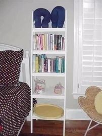 Pair of painted ladder display stands