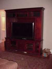 Large wall unit for electronics