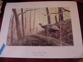 Wildlife print by Jerry Radeke 1980