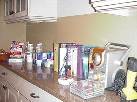 Karroke system; flashlight; cups, more more more