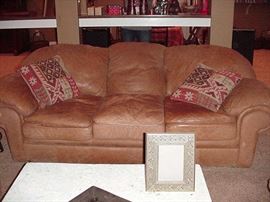 Leather sofa