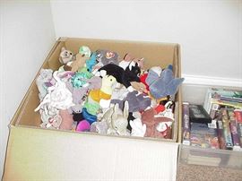 Beanie Babies; Videos-- lots of Disney