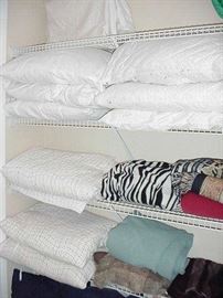 Towels, blankets; sheets; bedspreads, coverlets, pillows