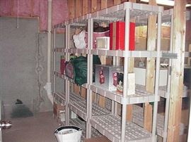 Plastic shelving
