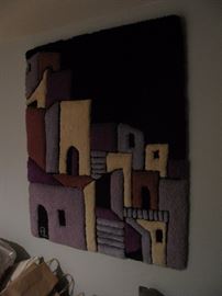 WALL ART RUG, SIGNED