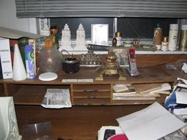 DESK AND CHAIR AND STORAGE